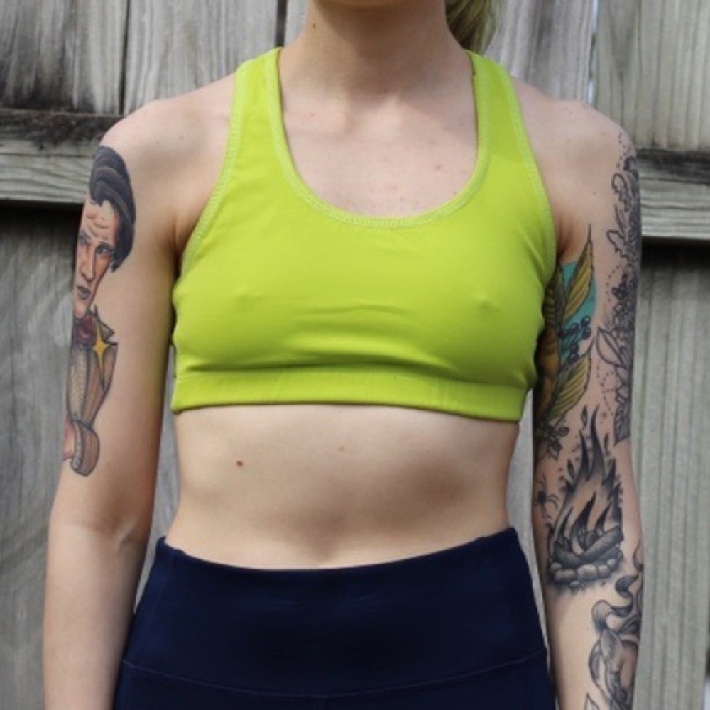New Balance | lime green racerback sports bra
